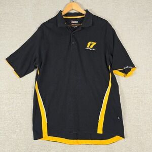 Chase Authentics Matt Kenseth 17 DeWalt Racing Polo Mens Medium Black‎ Yellow